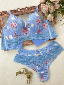 Bra & Panty Set Self Design Black Lingerie Set