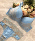 Lingerie Underwire Push-Up Thin Padded Bra Set Brassiere + Panty Floral Bras Bra Set