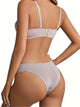 Women 2pcs Lingerie Nightwear Set, Lace Sleeveless Bra Low Waist