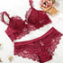 Women's Thin Transparent Lace Bra Set