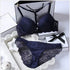 New Blue Underwear Bralette Bra and Panty Set