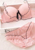 Pink meow cute Japanese Bra Panty For Women Girl